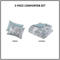 Madison Park Joyce 3-pc. Midweight Comforter Set