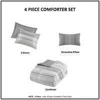 Madison Park Nico 4-pc. Midweight Comforter Set