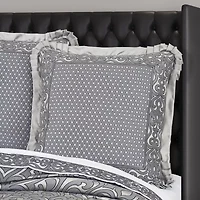 Queen Street Bylthe Pewter Euro Sham