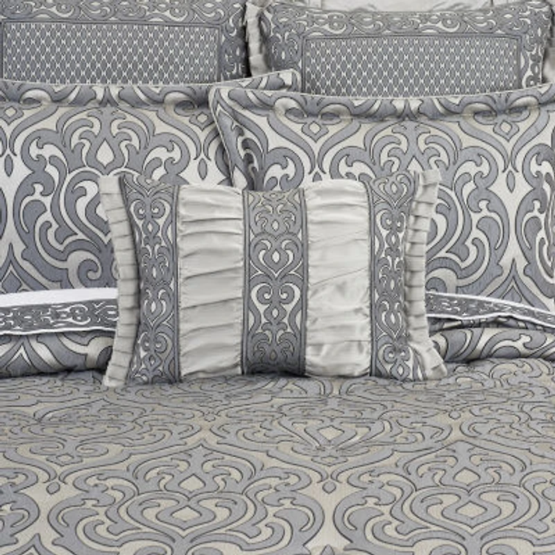 Queen Street Bylthe Pewter Rectangular Throw Pillow