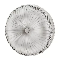 Queen Street Bylthe Pewter Round Throw Pillow