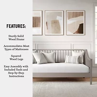 Martha Stewart Neely Rectangular Daybed