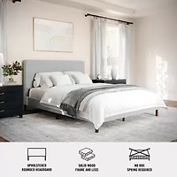 Martha Stewart Britta Upholstered Platform Bed
