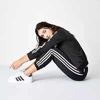 adidas Womens Tapered Mid Rise Sweatpant