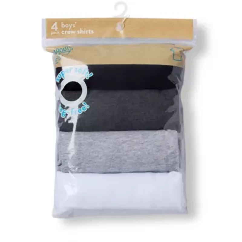 Thereabouts Boys 4 Pack Short Sleeve Crew Neck T-Shirt