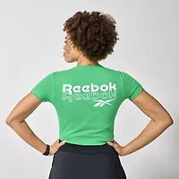 Reebok Womens Crew Neck Short Sleeve Active T-Shirt