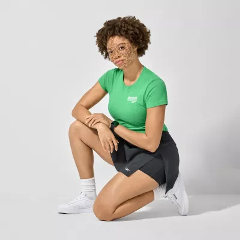 Reebok Womens Crew Neck Short Sleeve Active T-Shirt