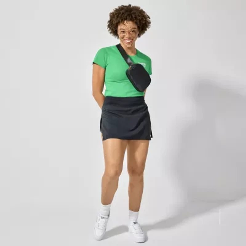 Reebok Womens Crew Neck Short Sleeve Active T-Shirt