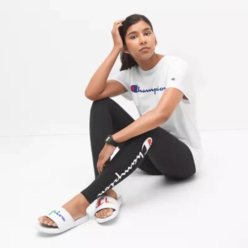 Champion Womens Crew Neck Short Sleeve Active T-Shirt