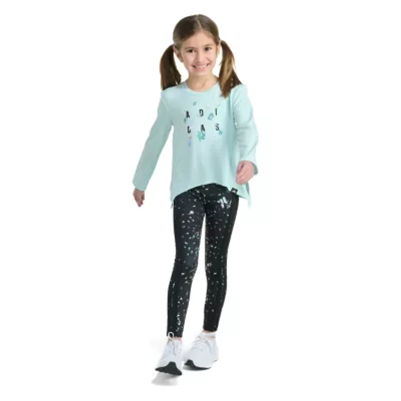 adidas Little Girls 2-pc. Legging Set