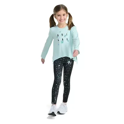 adidas Little Girls 2-pc. Legging Set