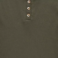 Thereabouts Little & Big Kid Girls Henley Neck Short Sleeve T-Shirt