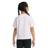 adidas Big Kid Girls Crew Neck Short Sleeve Regular Fit Graphic T-Shirt