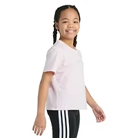 adidas Big Kid Girls Crew Neck Short Sleeve Regular Fit Graphic T-Shirt