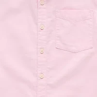 Thereabouts Little & Big Kid Boys Short Sleeve Regular Fit Button-Down Shirt