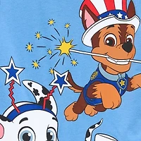 Toddler Boys Crew Neck Short Sleeve Regular Fit Paw Patrol Graphic T-Shirt