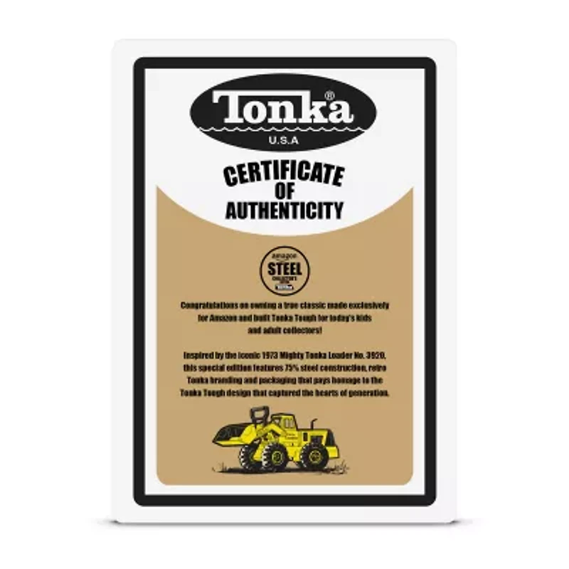 Tonka Steel Classics Front Loader Truck Retro Version