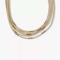 Worthington Gold Tone Womens 9 / Inch Collar Necklace