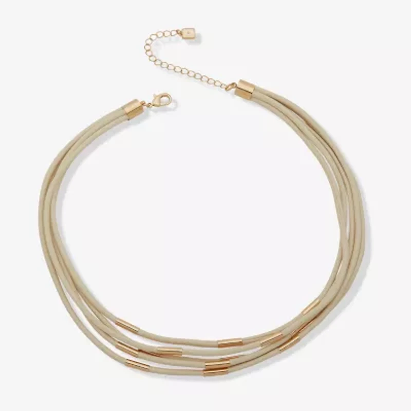 Worthington Gold Tone Womens 9 / Inch Collar Necklace
