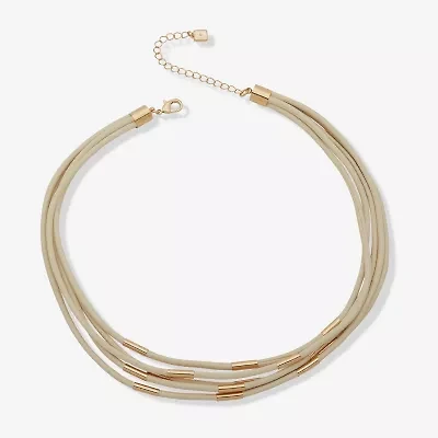 Worthington Gold Tone Womens 9 / Inch Collar Necklace