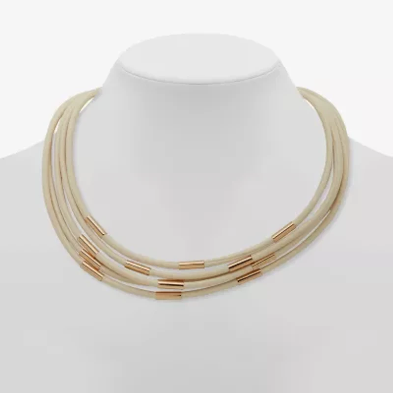 Worthington Gold Tone Womens 9 / Inch Collar Necklace