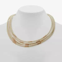 Worthington Gold Tone Womens 9 / Inch Collar Necklace