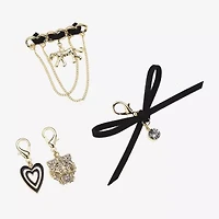 Bijoux Bar Gold Tone Heart Halloween Shoe Charm