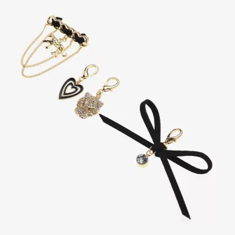 Bijoux Bar Gold Tone Heart Halloween Shoe Charm