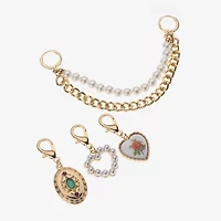 Bijoux Bar Gold Tone Heart Shoe Charm