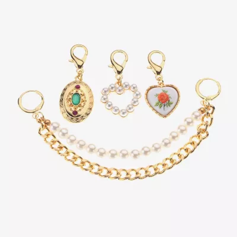 Bijoux Bar Gold Tone Heart Shoe Charm