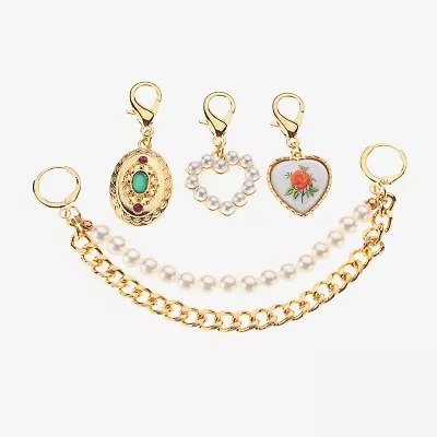 Bijoux Bar Gold Tone Heart Shoe Charm