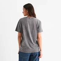 New World Twilight Oversized Womens Crew Neck Short Sleeve Loose Fit Juniors Graphic T-Shirt