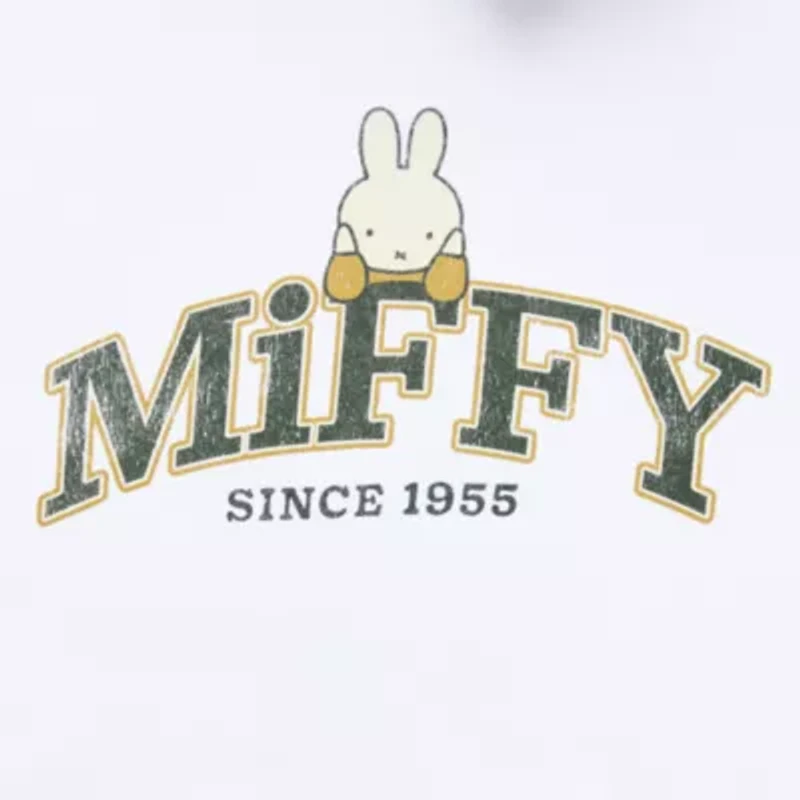 New World Miffy Oversized Womens Long Sleeve Juniors Hoodie