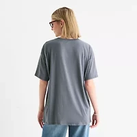 Grayson Threads, The Label Juniors NASA Oversized Tee Womens Crew Neck Short Sleeve Graphic T-Shirt