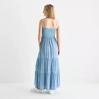 Secret Charm Womens Sleeveless Juniors Maxi Dress