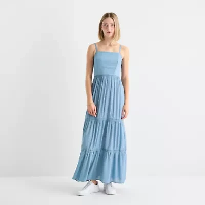 Secret Charm Womens Sleeveless Juniors Maxi Dress
