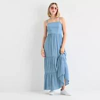 Secret Charm Womens Sleeveless Juniors Maxi Dress
