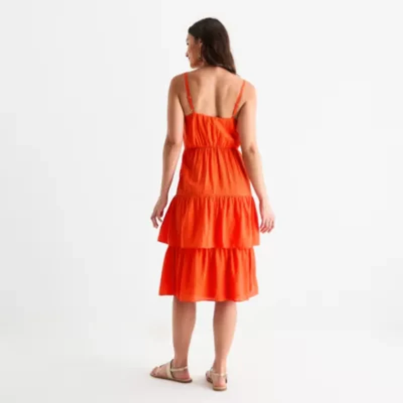 by&by Womens Juniors Sleeveless A-Line Dress