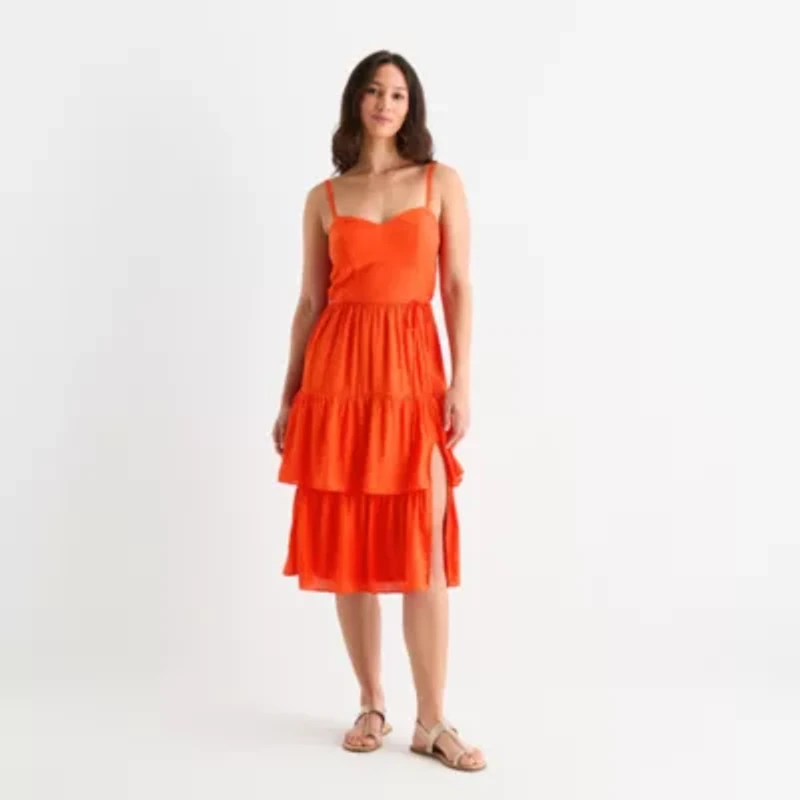 by&by Womens Juniors Sleeveless A-Line Dress