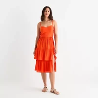 by&by Womens Juniors Sleeveless A-Line Dress