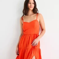 by&by Womens Juniors Sleeveless A-Line Dress