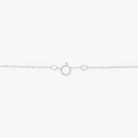 Giraffe Womens 1/10 CT. T.W. Natural Black Diamond 10K White Gold 18 Inch Pendant Necklace