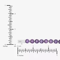 Limited Quantities! Womens Genuine Purple Amethyst 14K White Gold 7 Inch Tennis Bracelet