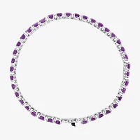 Limited Quantities! Womens Genuine Purple Amethyst 14K White Gold 7 Inch Tennis Bracelet