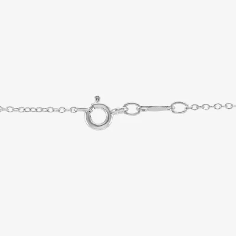 Limited Quantities! "Mom" Womens Diamond Accent Genuine Purple Amethyst Sterling Silver Bar Butterfly 18 Inch Pendant Necklace