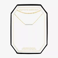 (G-H / I1-I2) Womens Diamond Accent Lab Grown White Diamond Bar 2-pc. Necklace Set