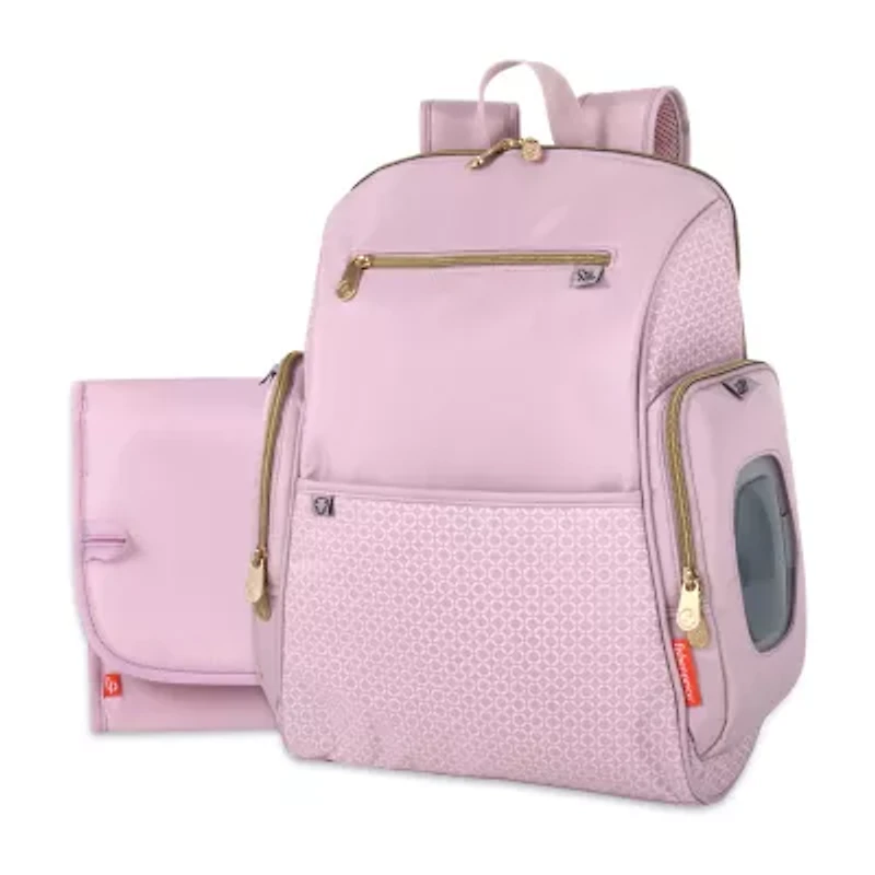 Fisher-Price Adjustable Straps Cell Phone Pocket Diaper Bag