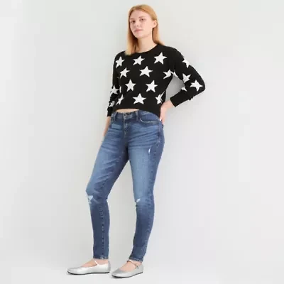 Arizona Womens Stretch Fabric Skinny Fit Juniors Jean