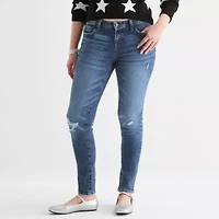 Arizona Womens Stretch Fabric Skinny Fit Juniors Jean