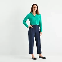 Liz Claiborne Womens Long Sleeve Vent Regular Fit Button-Down Shirt